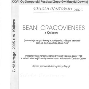 XXVII Schola Cantorum - dyplom